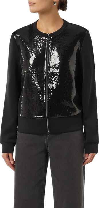 Produktbild Comma Sweatshirt Jacke Sweat-Jacke mit Pailletten-Besatz (44)