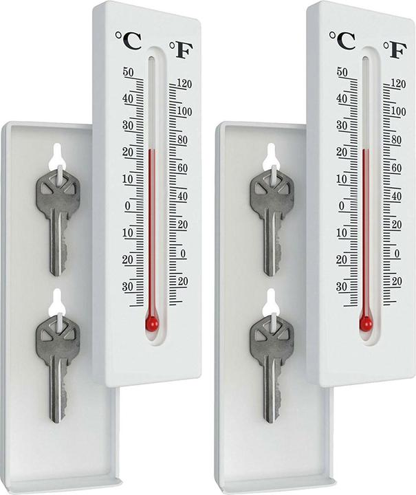 Actual product image Casativo Set of 2 thermometers with secret hiding place, 16 x 5 x 2.5 cm