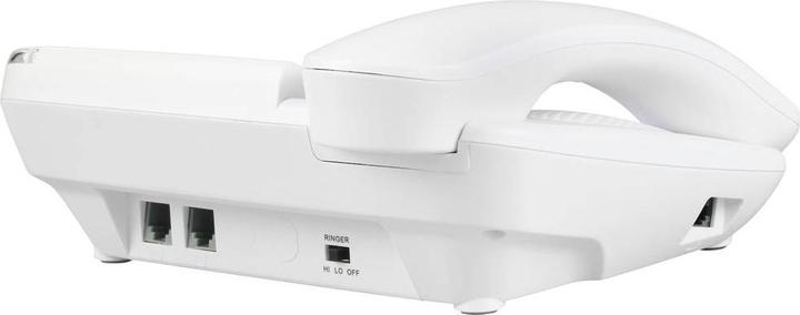 Image du produit Renkforce RF-DP-400 Téléphone filaire pour seniors Mains libres Écran LCD Blanc