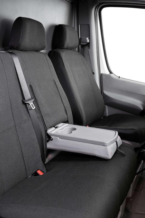 Walser Housses de siège pour VW Crafter, Mercedes Sprinter, 1 siège simple & banquette double
