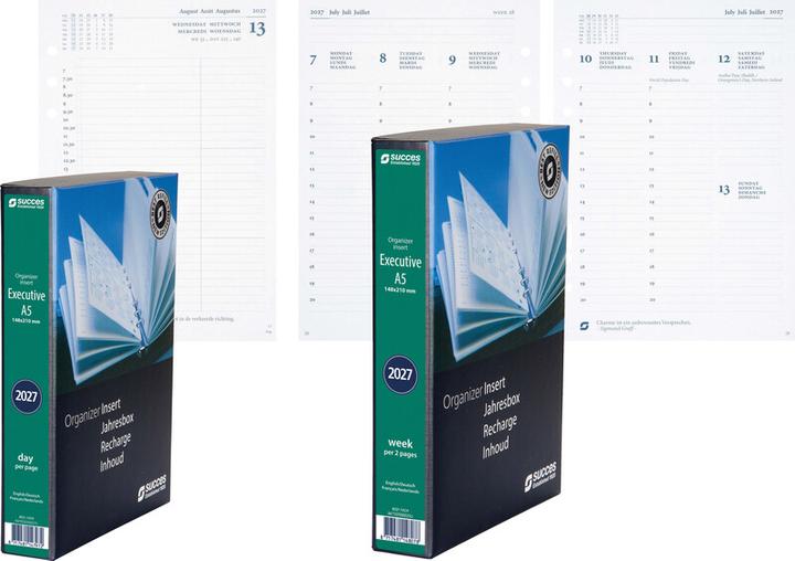 Produktbild Succes Agenda A5 2026 847002000 1T/1S Ersatz kompl. 14.8x21cm (A5, 1 Tag / 1 Seite)