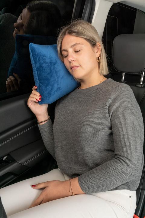 Produktbild Walser 30811 Nackenkissen Reise, Reisekissen 2 in 1, Nackenstützkissen, blau (Kopf- & Nackenkissen)