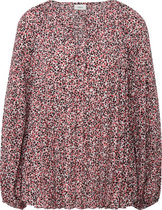 Produktbild s.Oliver Bluse Bluse mit Plisseefalten (46)