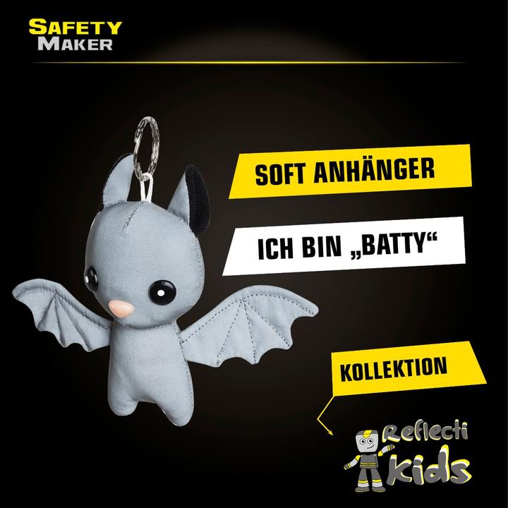 Produktbild SafetyMaker Soft Anhänger Batty reflektierend