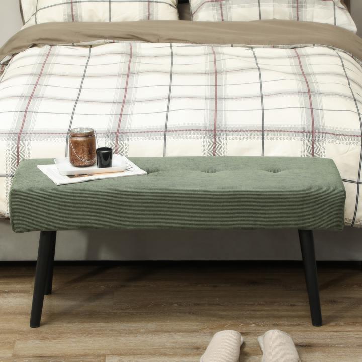 Image du produit Homcom Sitzbank Polyester, Stahl Grün (36 cm)