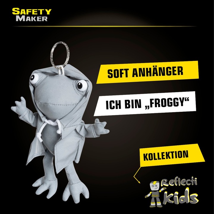 Produktbild SafetyMaker Soft Anhänger Froggy reflektierend