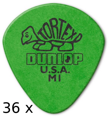 Produktbild Dunlop Tortex Jazz 1 grün M 1 (36) (36 x)