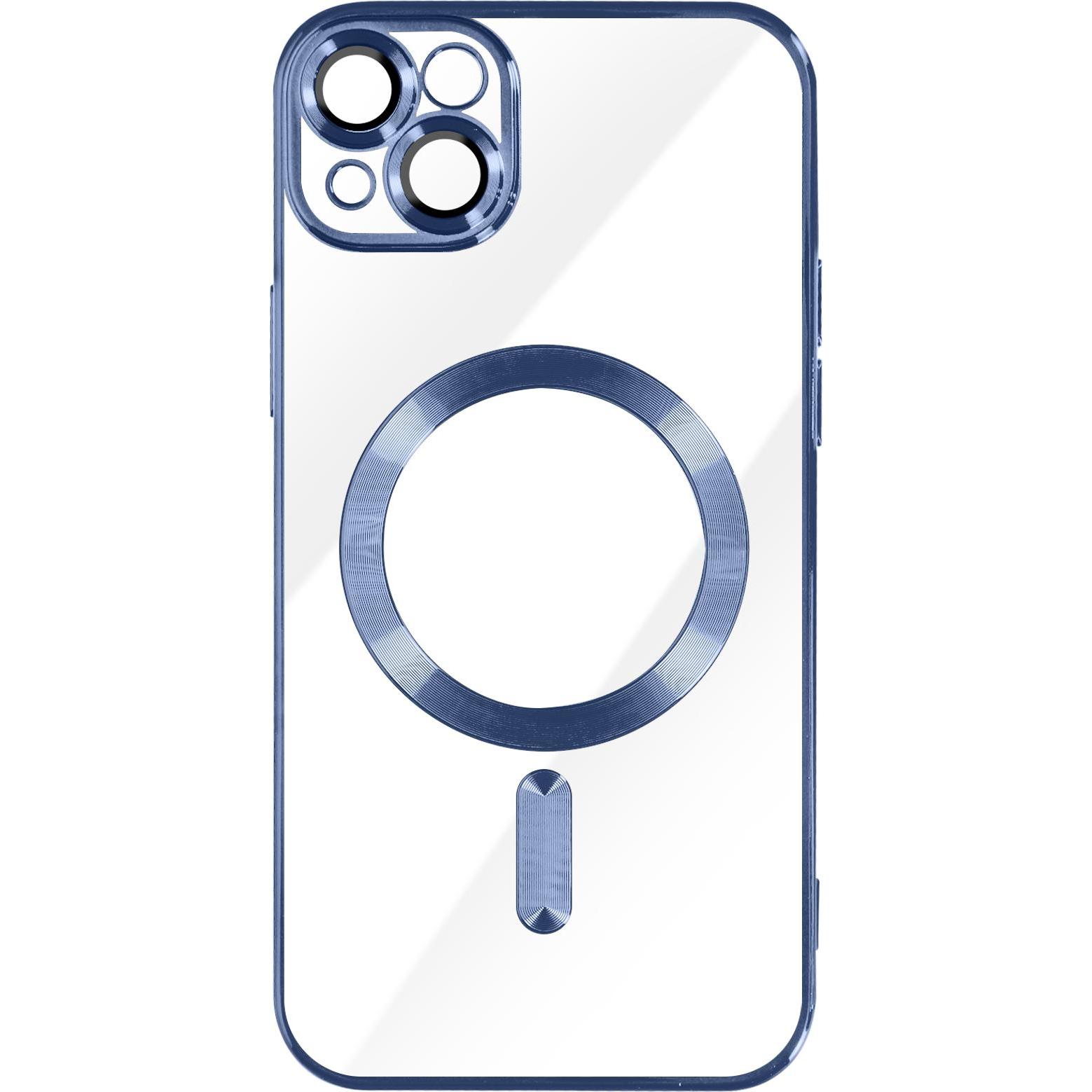 Avizar Chrom Handyhülle Series (Apple iPhone 14 Plus), Smartphone Hülle, Blau