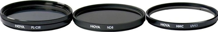 Image du produit Hoya Digital Filter Kit II (UV, CIR-PL & ND8) Filterset (46 mm, Filtre gris neutre, Filtre polarisant, Filtre UV)