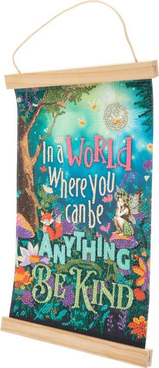 Immagine prodotto Craft Buddy Be Kind, 20x30cm Mini Crystal Art Scroll Kit