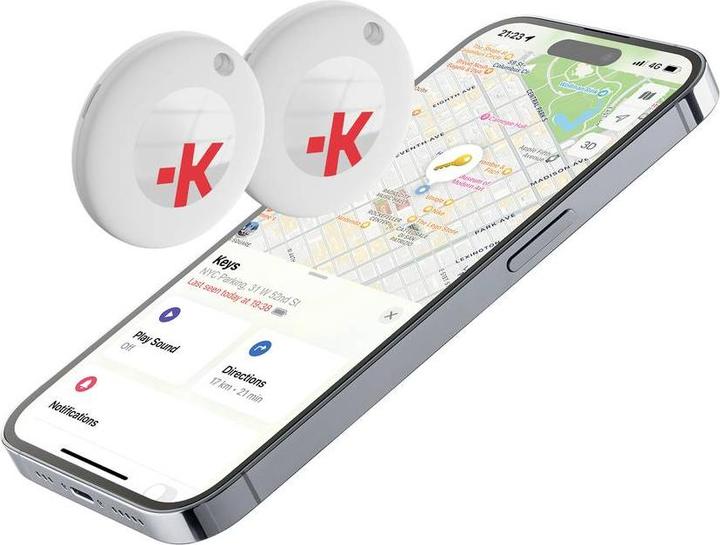 Produktbild Skross eTAG X2 GPS Ortungssystem Gepäckstücktracker, Multifunktionstracker Weiss (Apple)