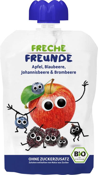 Freche Freunde Quetschmus Apfel, Blaubeere, Johannisbeere (100g) (100 g)
