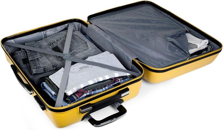 Actual product image Itaca Rigid Suitcase Set with 4 Wheels and Combination Lock