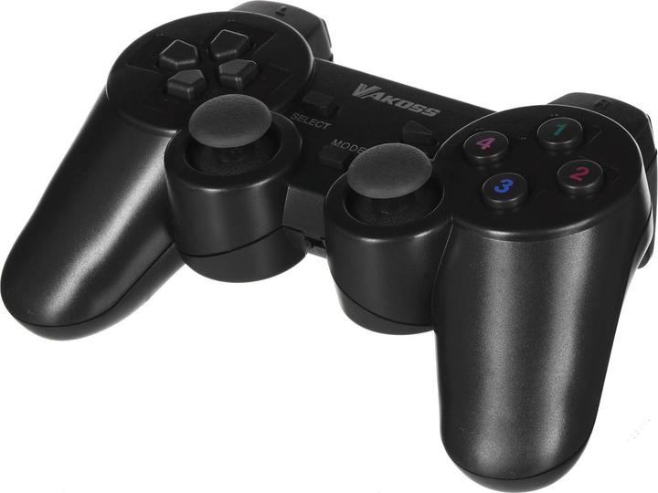 Actual product image Vakoss Gamepad Bezprzewodowy USB Z Funkcją Dual Shock Pc/Ps3 Tryb Cyfrowy I Analogowy Gp-4705bk (PC, PS3)