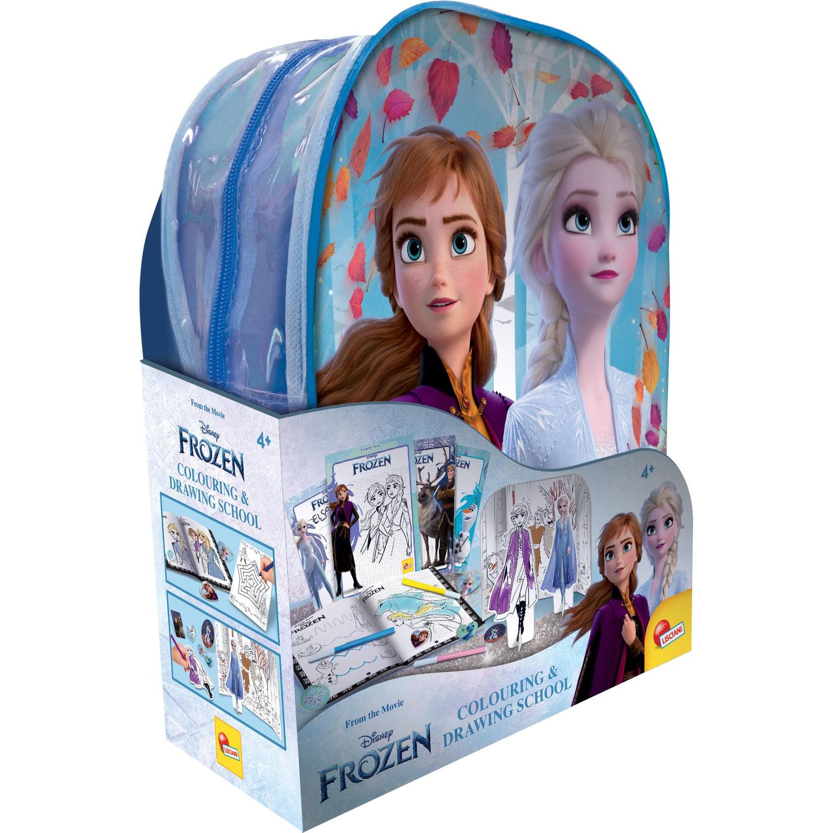 Lisciani Frozen Zainetto Colouring And Drawing School