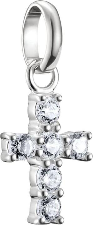 Image du produit Thomas Sabo Charm-Anhänger Kreuz mit weissen Steinen Connect Silber (Argent Sterling)