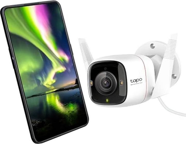 Produktbild TP-Link Tapo C325WB 4MP QHD Outdoor Kamera ColorPro MicroSD (2688 x 1520 Pixel)