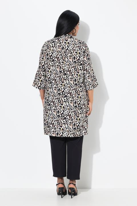 Immagine prodotto Ulla Popken Blusa dal taglio lungo e svasato con lyocell, colletto da camicia e maniche a 3/4 (54)