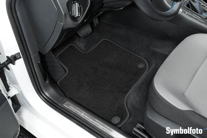 Actual product image Walser Premium floor mats for Audi A1 BJ 08/2010 - today, A1 Sportback BJ 02/2012 - today (2 front mats + 2 rear mats)