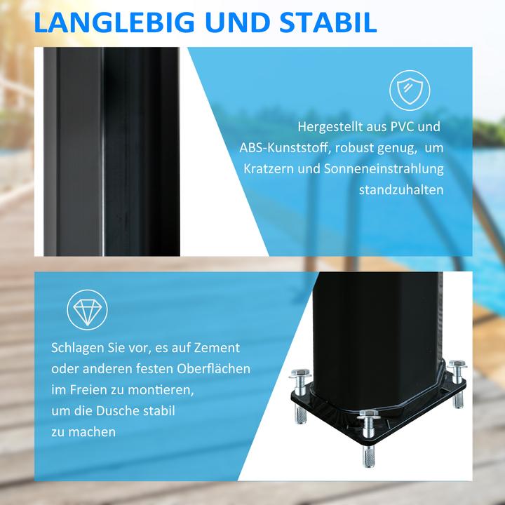 Produktbild Outsunny Solardusche mit Solartriebenfunktion
