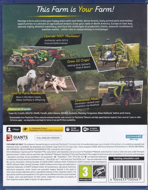 Productafbeelding Giants Software Landbouwsimulator 25 (PS5, EN)