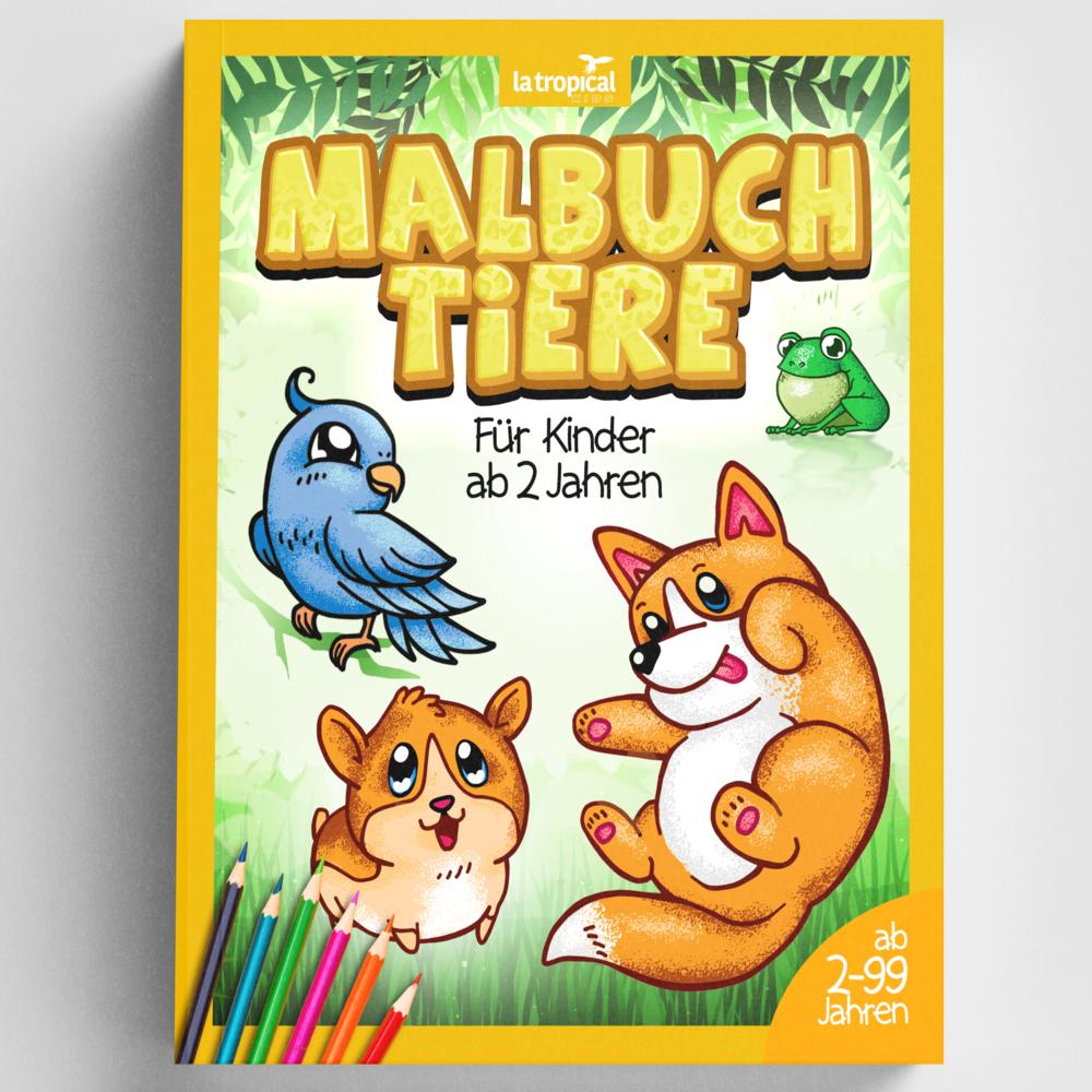 La Tropical Malbuch Tiere für Kinder ab 2 Jahren