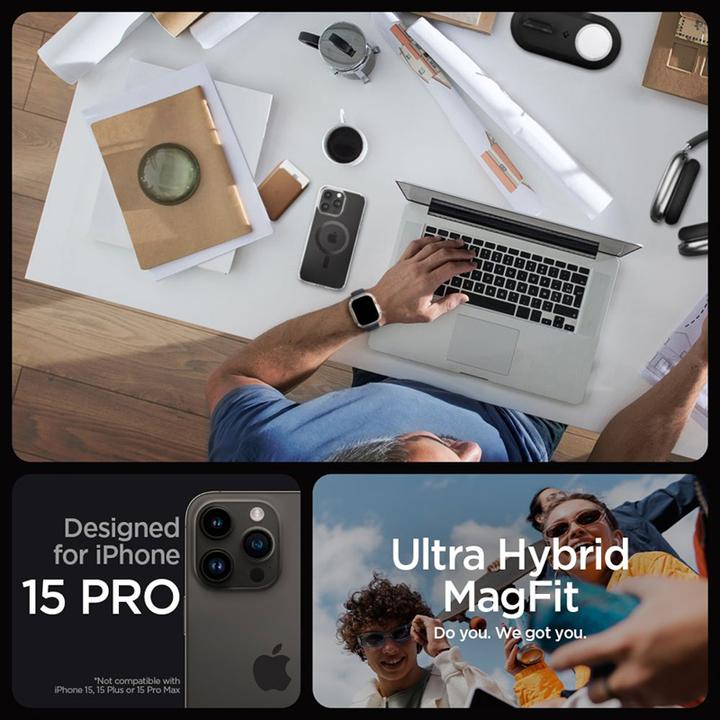 Immagine prodotto Spigen Ultra Hybrid Mag Magsafe Iphone 15 Pro Fibra Di Carbonio (Apple iPhone 15 Pro)