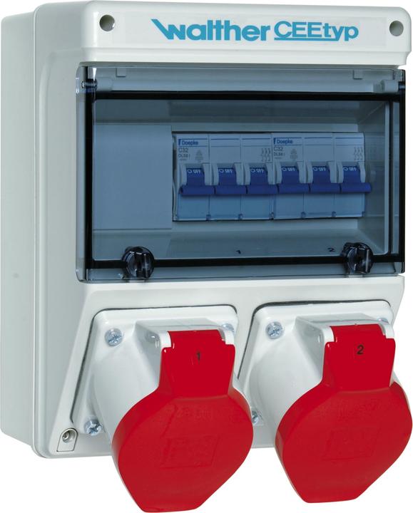 Produktbild Walther Werke WAL 6921202 Steckdosenkombination 2xCEE 5x32A 2xAutomaten