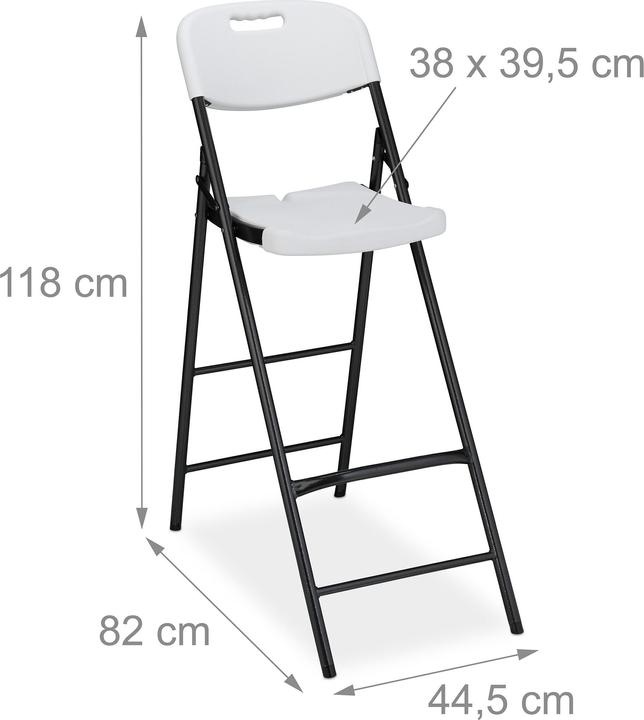 Actual product image Relaxdays 2x bar stool