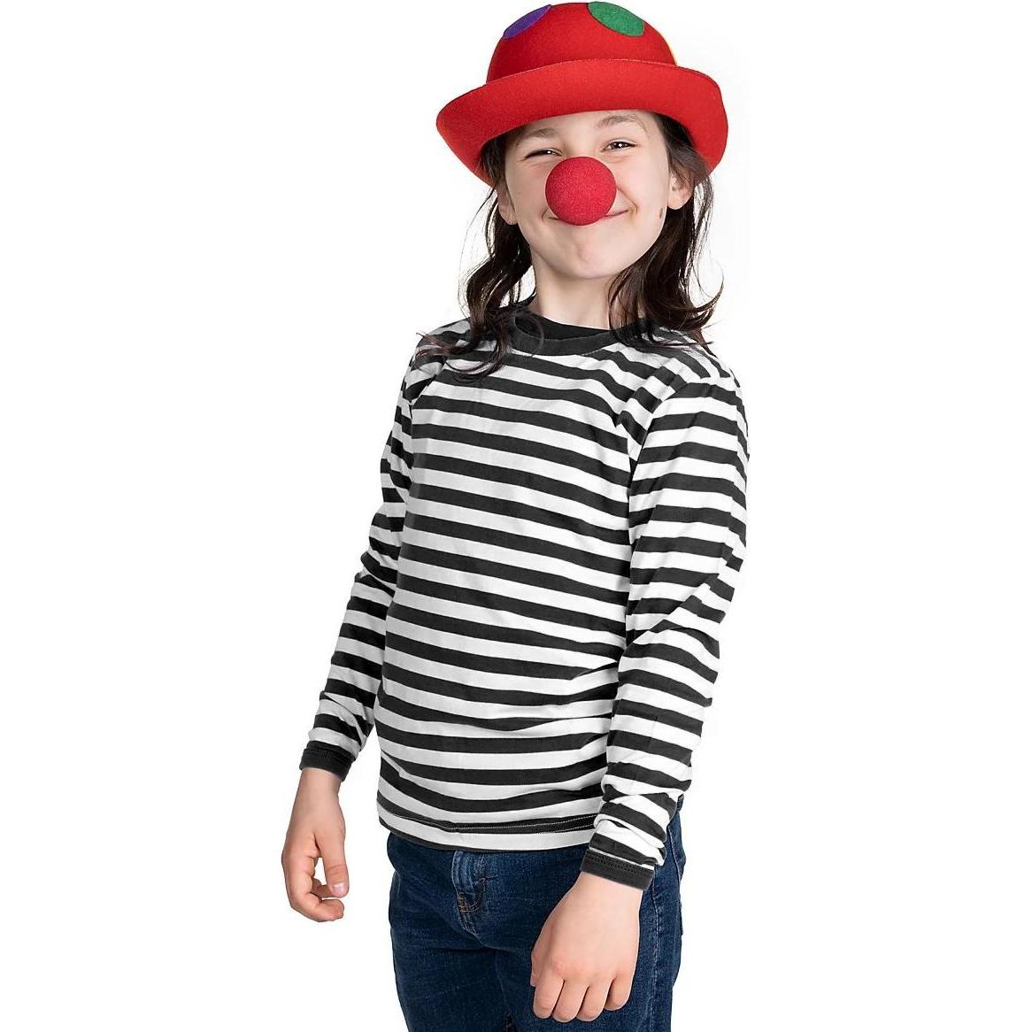 Thetru Kinder Ringelshirt langarm schwarz-weiss – alltagstauglich (104)