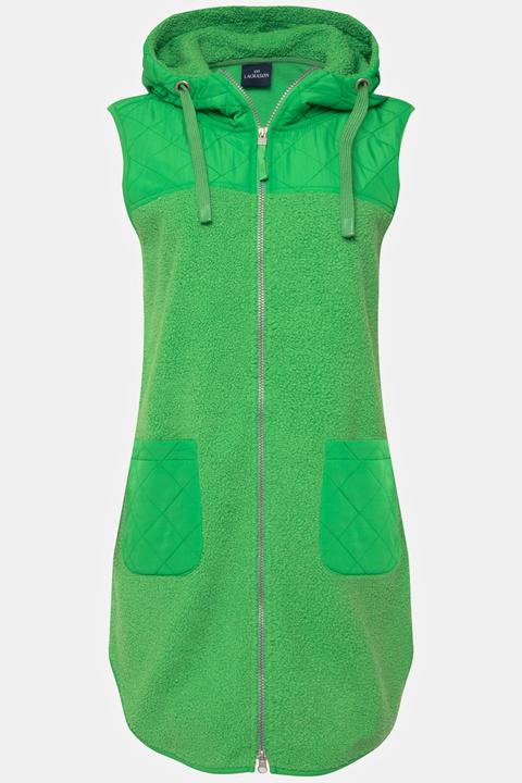 Actual product image Laurasøn Mixed Texture Longline Teddy Vest (S)
