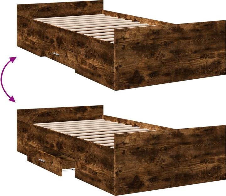 Produktbild VidaXL Bettgestell mit Schubladen (75 x 190 cm)