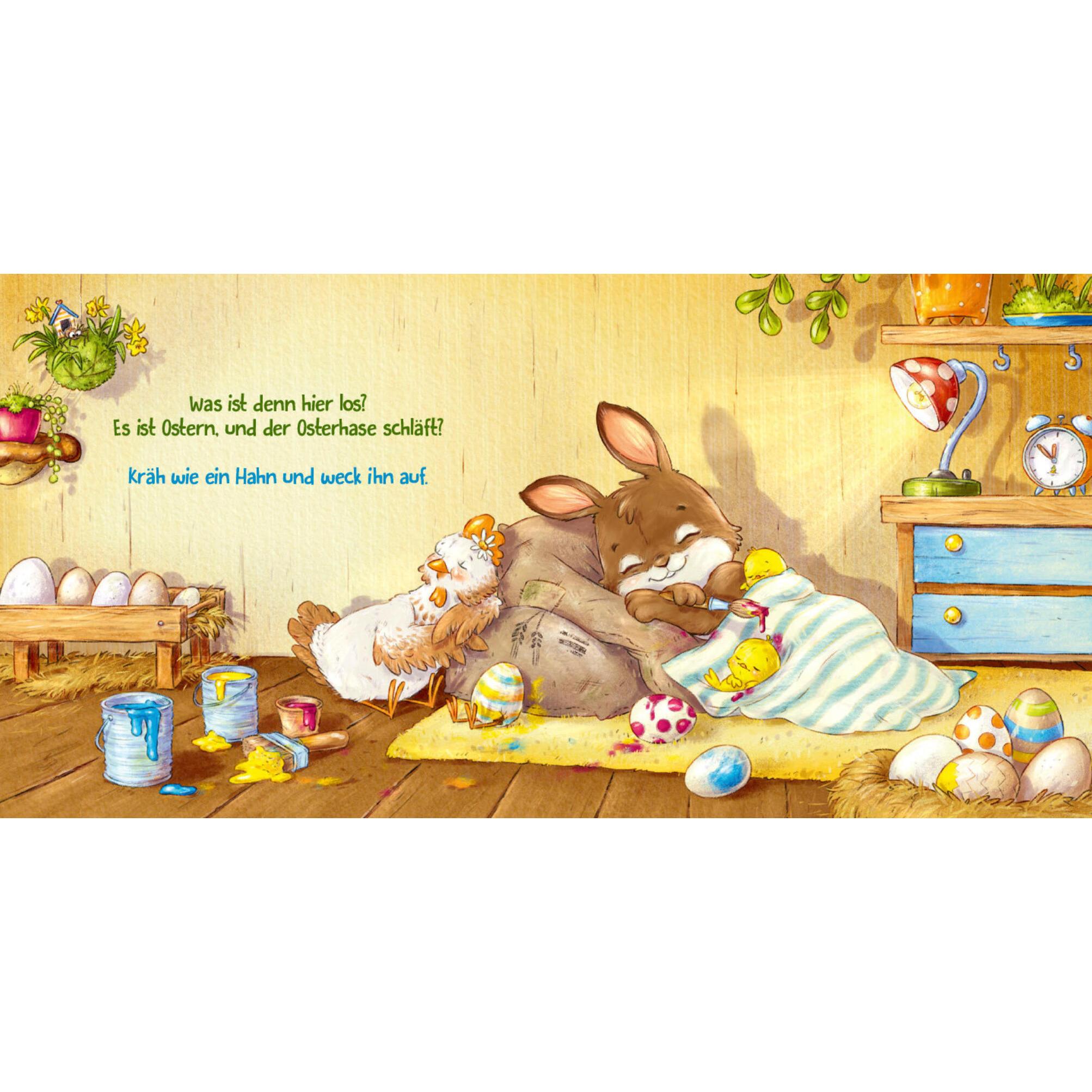Thumbnail - Hilde hilft dem Osterhasen (Pappbilderbuch), Kinderbücher von Nora Dahlke, Nadine Reitz