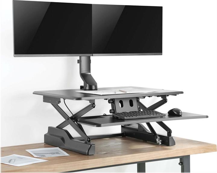 Actual product image Eaton Tripp Lite Series DDR1727DC Dual Display Monitor Arm with Desk Clamp and Cable Entry Bracket (Table, 27", 7 kg)