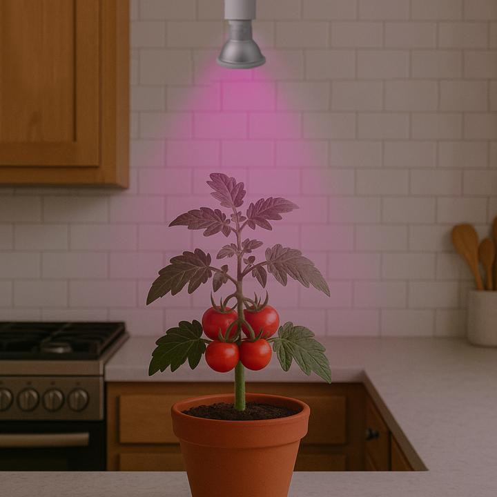 Actual product image Venso EcoSolutions E27 "Cultura" plant lamp 7W 60 °, improved photosynthesis and higher chlorophyll (LED, 240 V)
