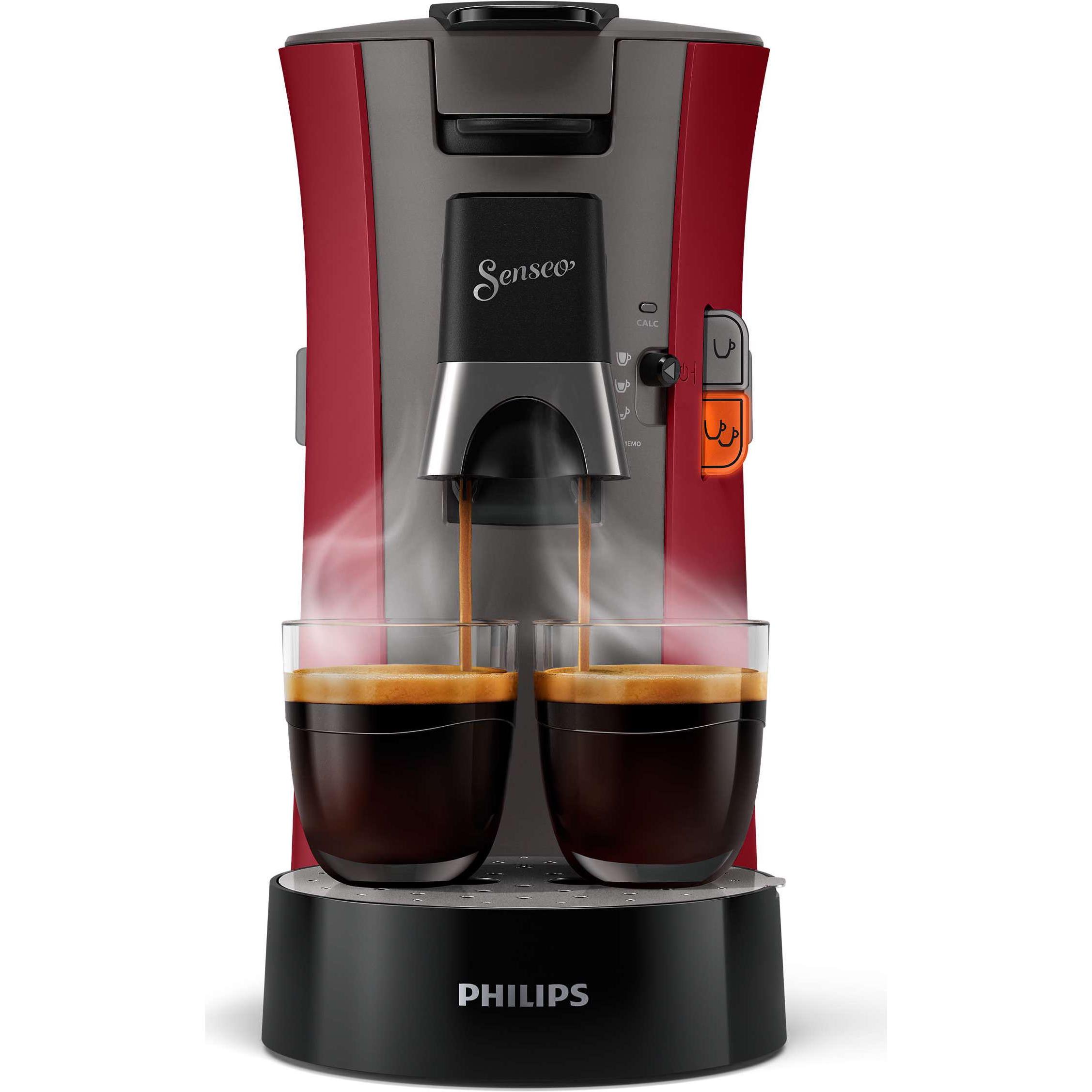 Thumbnail - Philips Senseo Select, Kapselmaschine, Rot, Grau