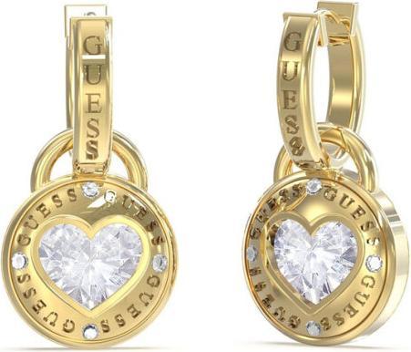 Produktbild Guess Decent Gold Plated 2in1 Rolling Hearts Dangle Earrings JUBE03351JWYGT/U (Surgical steel)