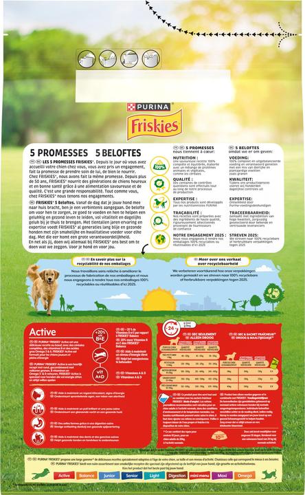 Nährwerte und Zutaten Friskies Active (Adult, 1 Stk., 3000 g)