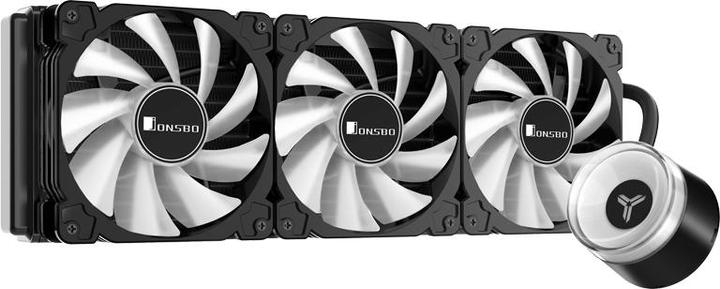 Actual product image Jonsbo ANGELEYES TW2-360 complete water cooling, RGB