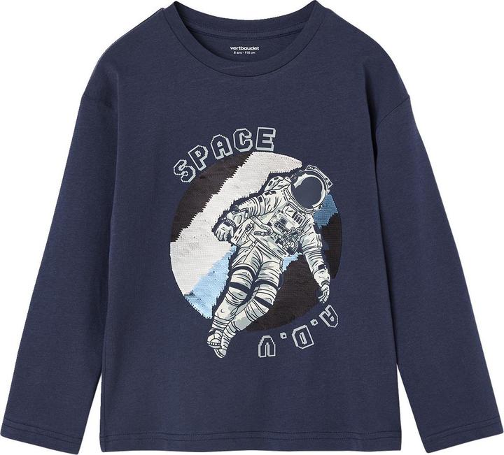 Immagine prodotto Vertbaudet Camicia da bambino con maniche lunghe e paillettes reversibili (152)