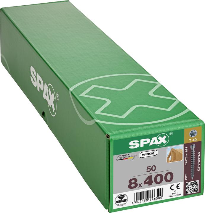 Produktbild Spax Zylinderkopf T-Star Plus T40 Vollgewinde Cut Wirox (50 Schrauben pro Stück)
