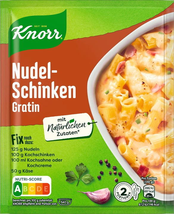 Image du produit Knorr Fix Gratin de pâtes et jambon (32 g)