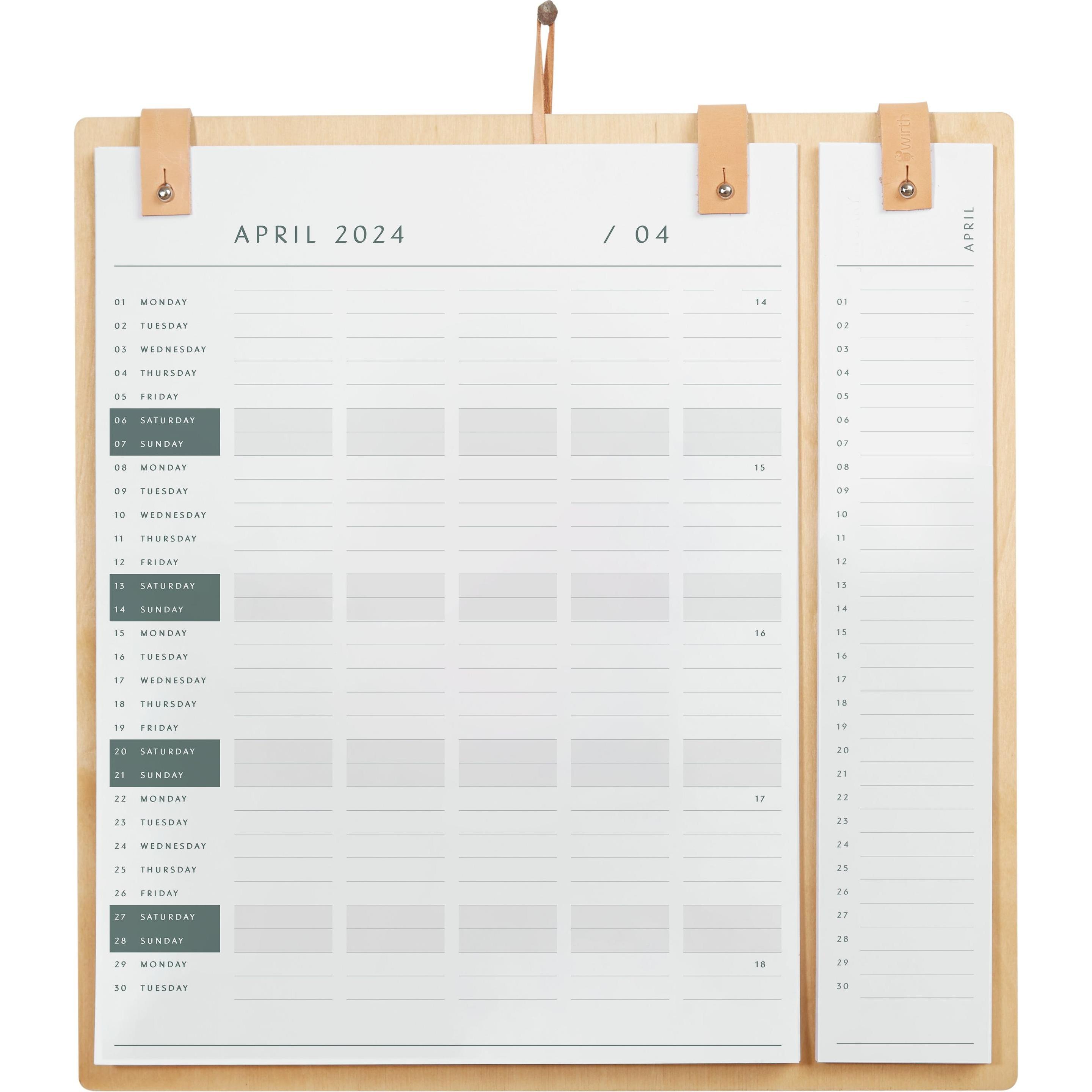 Thumbnail - Piffany Copenhagen, Kalender, EKTA Living - Planner Board 2024 + 2025, Nature (EK-PB252)