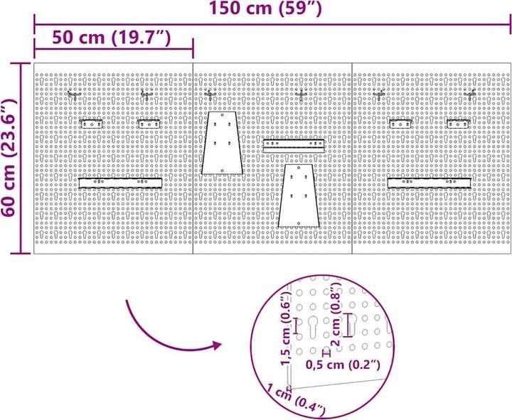 Actual product image vidaXL Werkzeug-Organizer