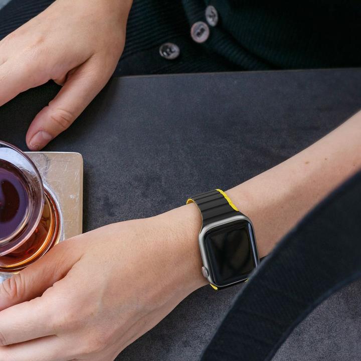 Produktbild Dux Ducis Magnetic Apple Watch SE, 8, 7, 6, 5, 4, 3, 2, 1 (41, 40, 38mm) Strap (LD Version) - Black/ (Metall, Silikon)