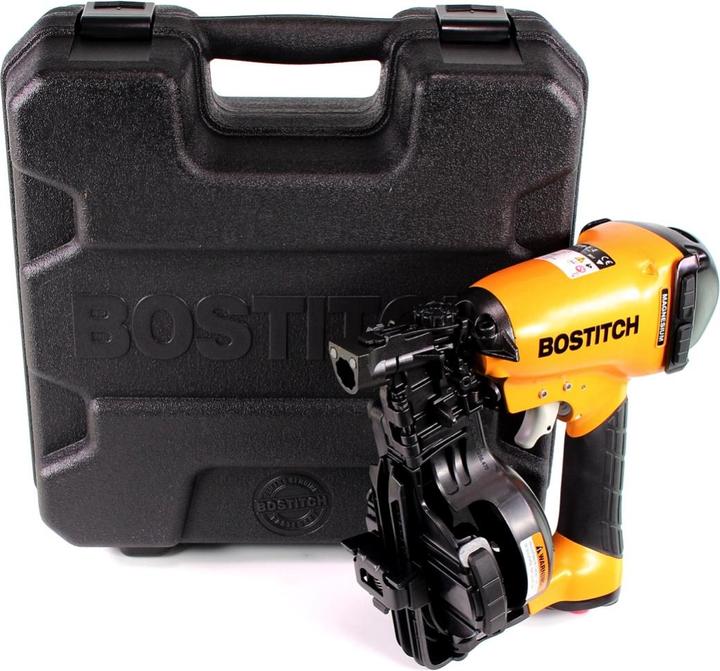 Actual product image Bostitch RN46K-2-E Compressed air roofing nailer ST 19-45mm 4,8-7,0bar + case