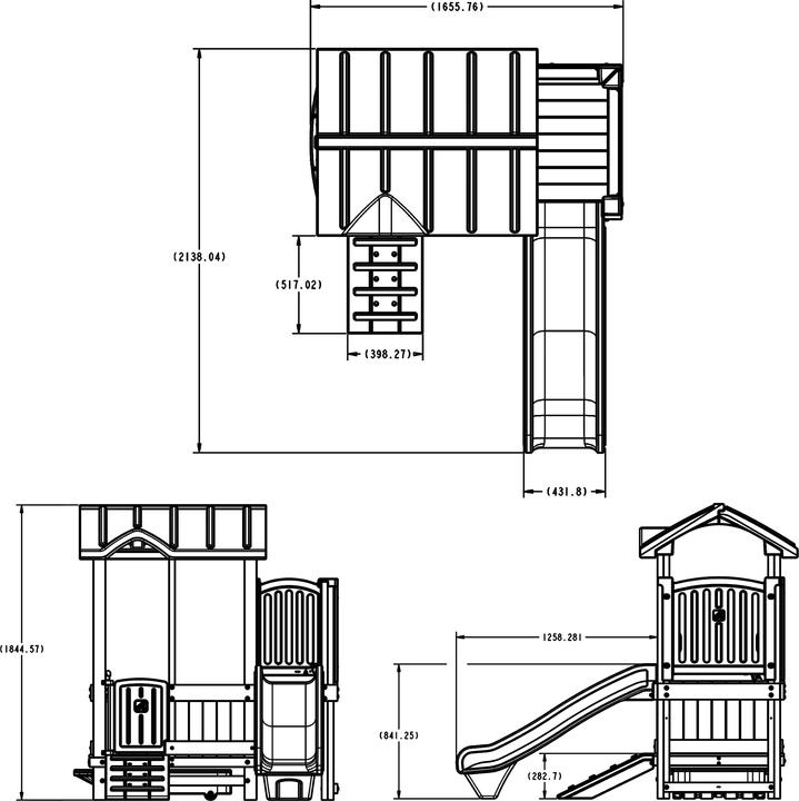 Produktbild Step2 Woodland Adventure Playhouse & Slide
