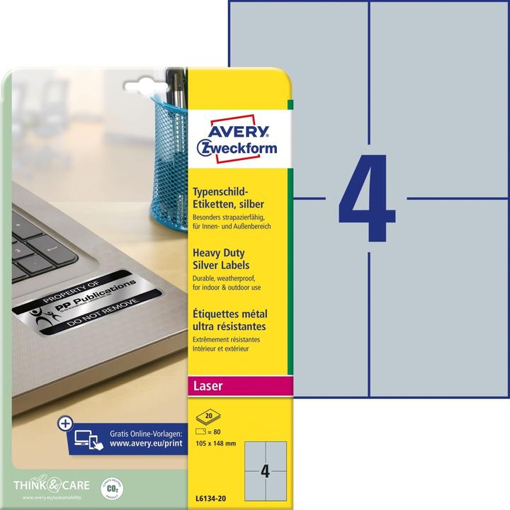 Produktbild Avery Typenschild