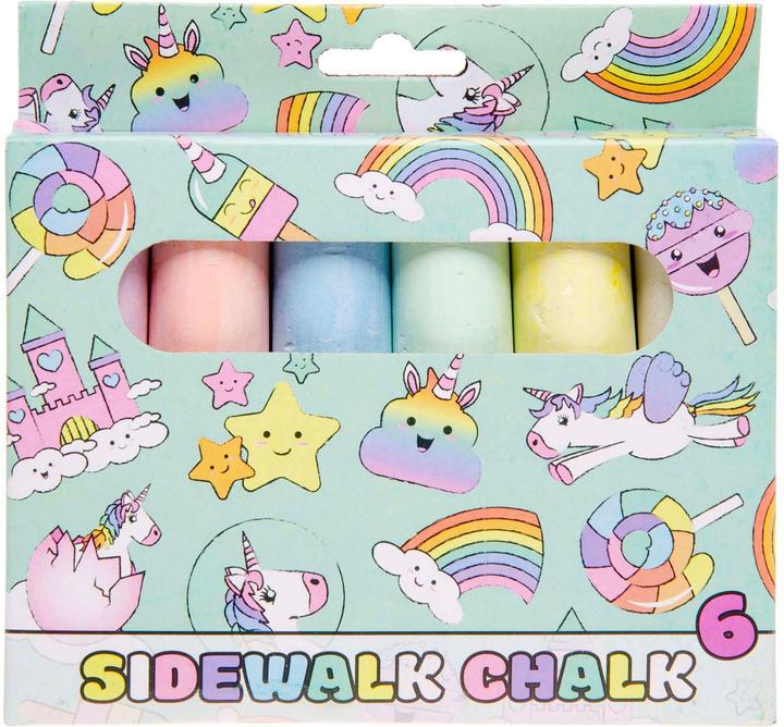 LG-Imports Strassenkreide Einhorn, 6 Stk. (6x)