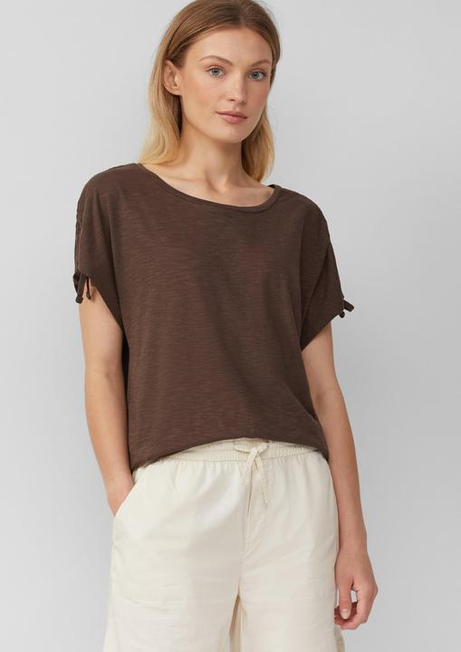 Produktbild S.Oliver T-Shirt T-Shirt mit Flammgarnstruktur und Raffung (36)